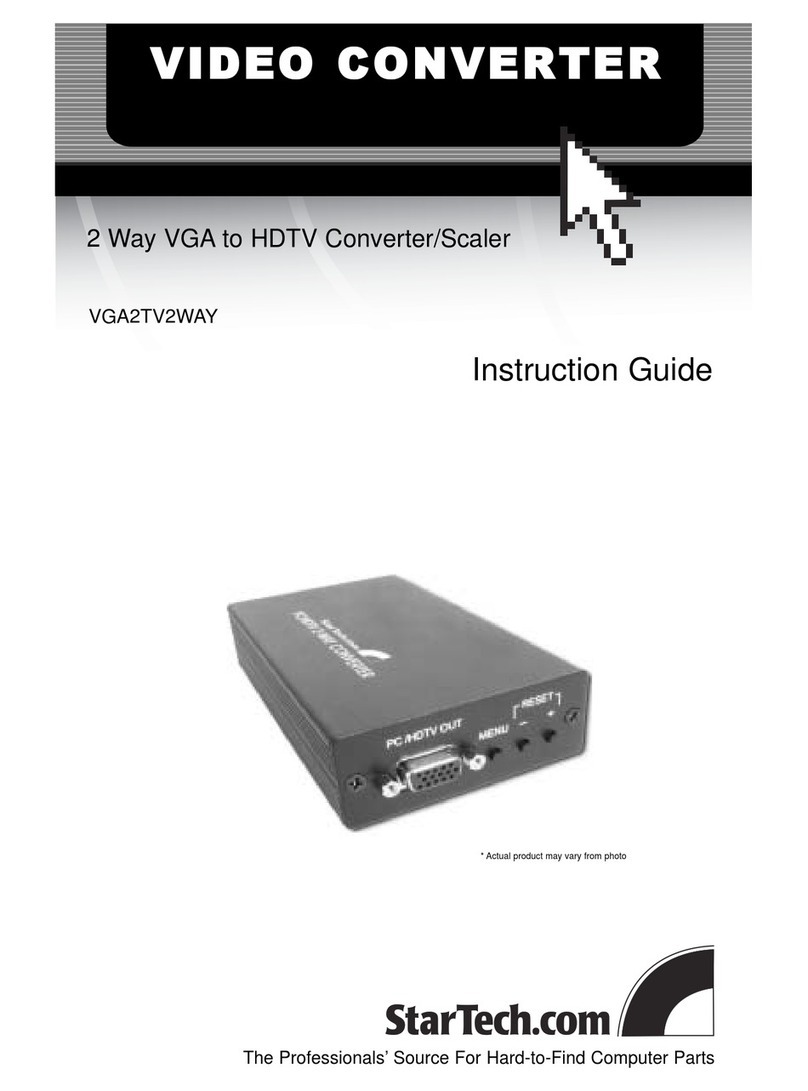 StarTech.com VGA2TV2WAY Instruction guide