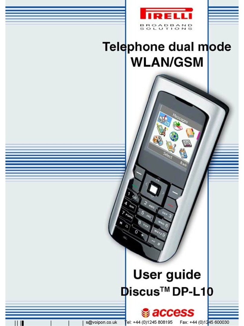 Pirelli DISCUS DP-L10 User manual