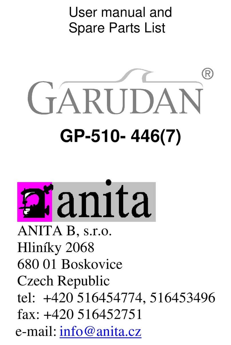 Anita GP-510- 446(7) User manual