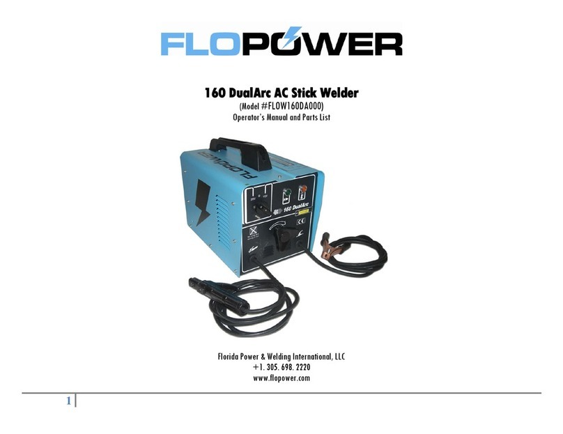 flopower FLOW160DA000 Operator's manual and parts list
