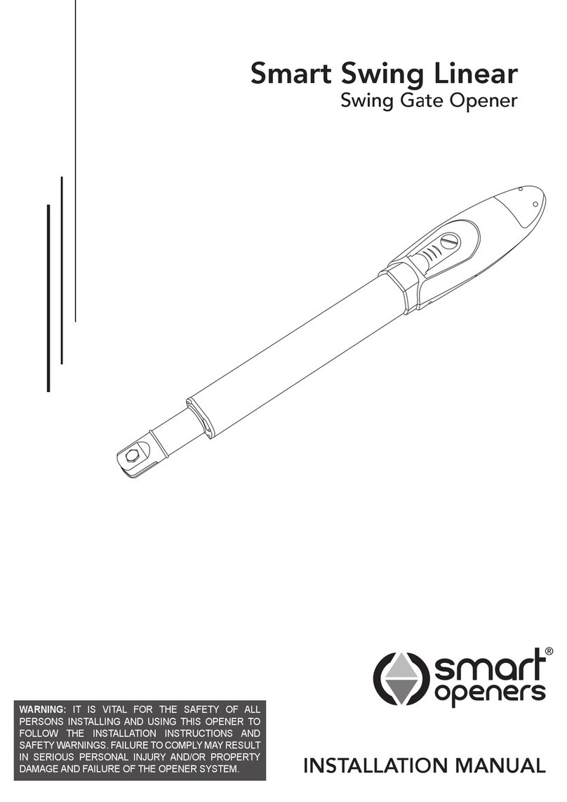 Smart Openers Smart Swing Linear installation manual