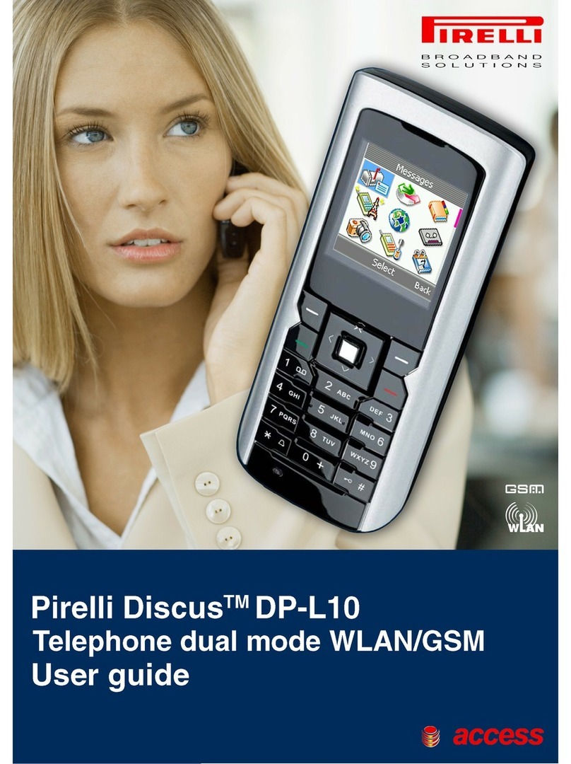 Pirelli DISCUS DP-L10 User manual