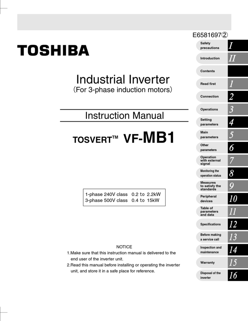 Toshiba TOSVERT VF-MB1 User manual