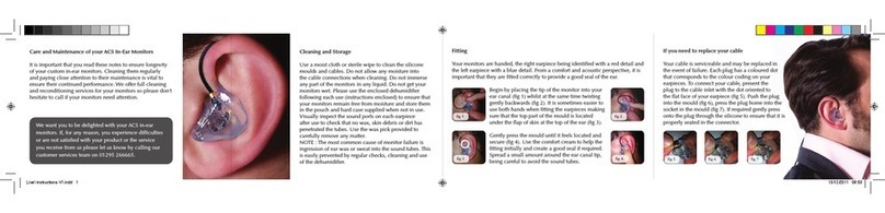 ACS T1 Live! Custom-Fit IEM Instructions for use
