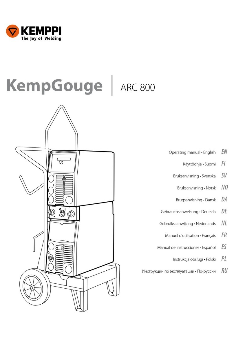Kemppi KempGouge ARC 800 User manual Kemppi KempGouge ARC 800 User manual