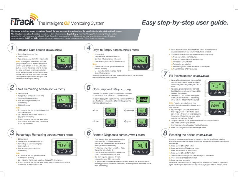 iTrack The Intelligent Oil Monitoring System user guide