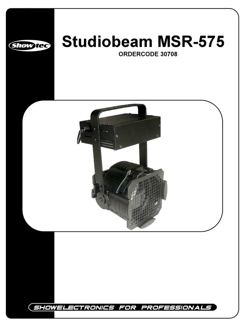 Show Tec Studiobeam MSR-575 user manual
