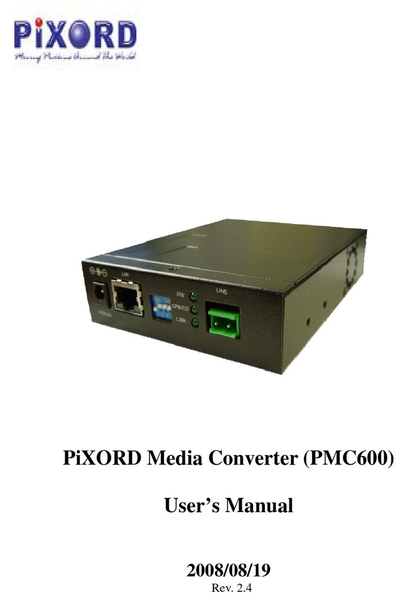PiXORD PMC600 user manual