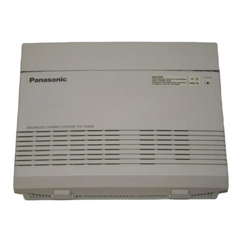 Panasonic KX-TA308 installation manual Panasonic KX-TA308 installation manual