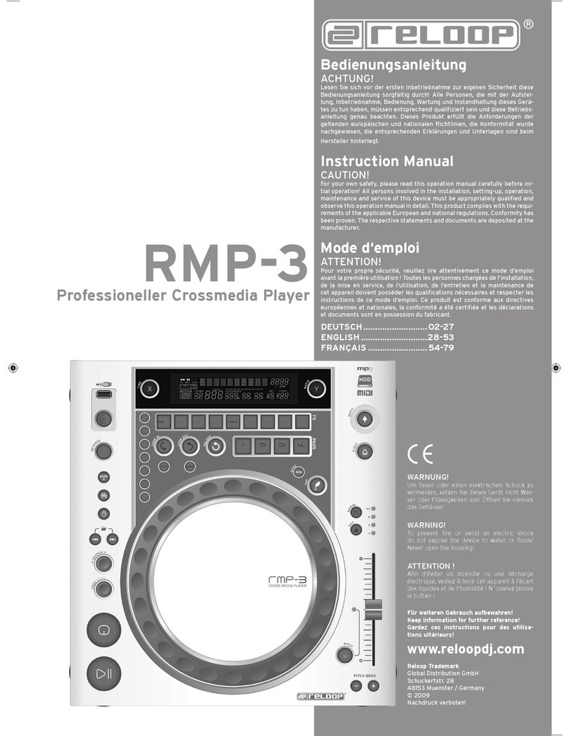 Reloop RMP-3 instruction manual