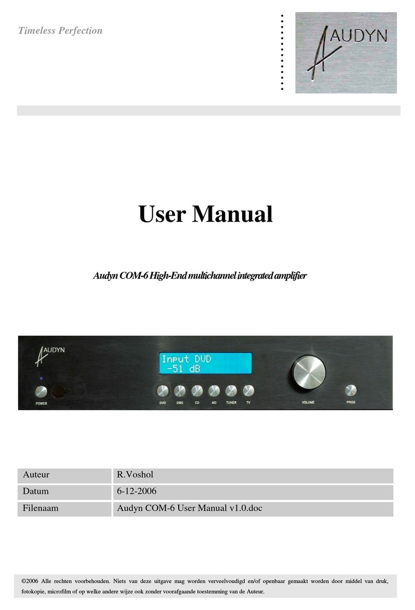 Audyn COM-6 user manual