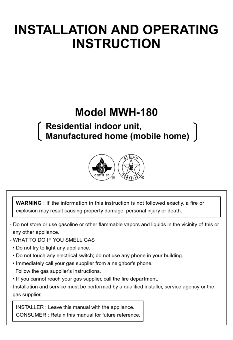 FarmTek MWH-180 Installation and operating instructions FarmTek MWH-180 Installation and operating instructions