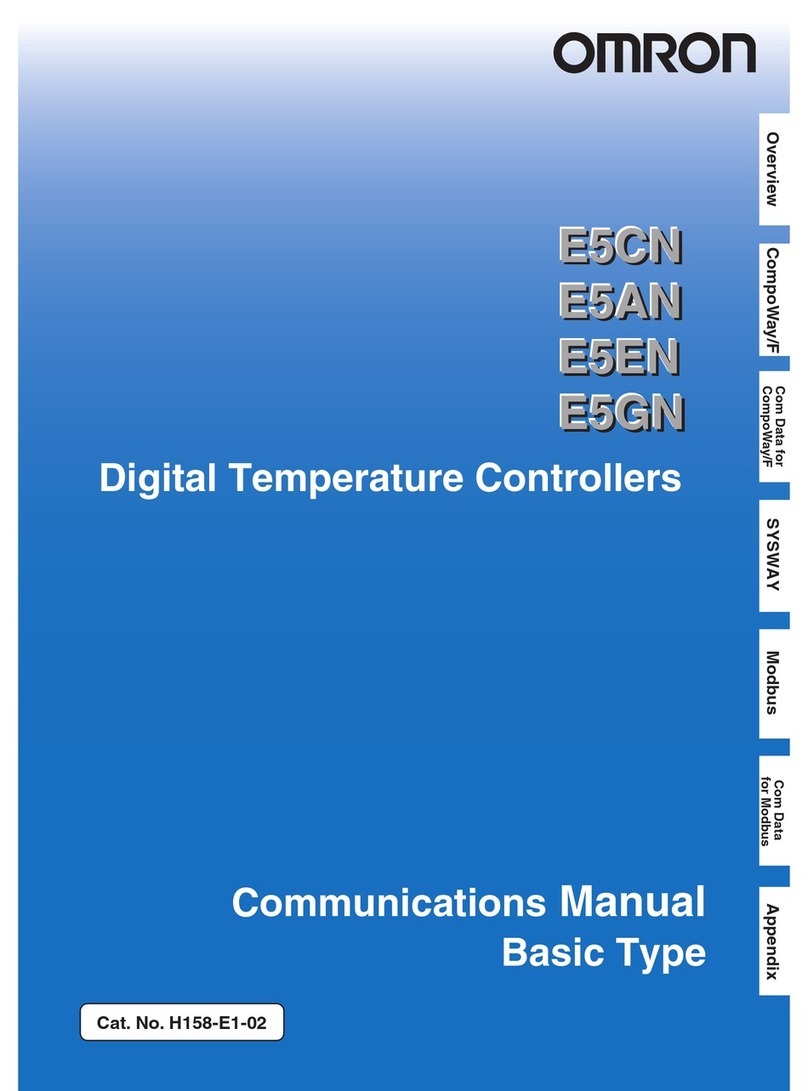 Omron E5AN Communications manual