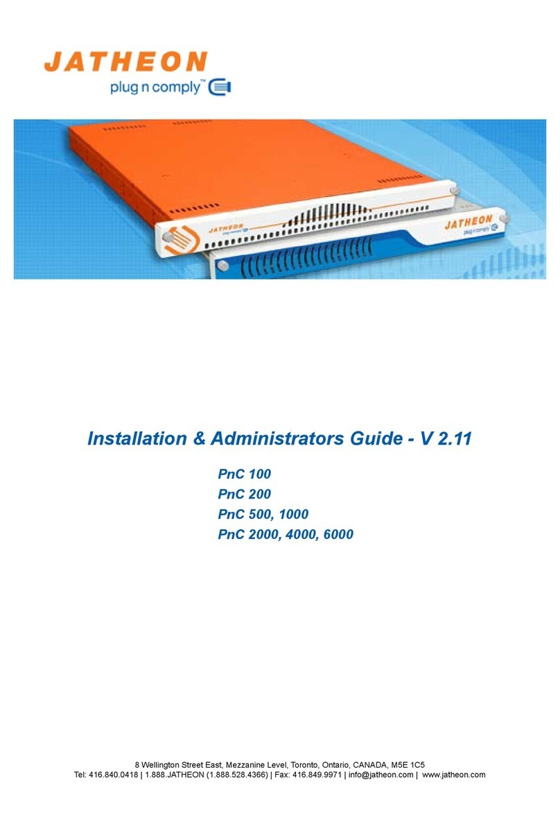 Jatheon PnC 6000 Installation & administrators guide Jatheon PnC 6000 Installation & administrators guide