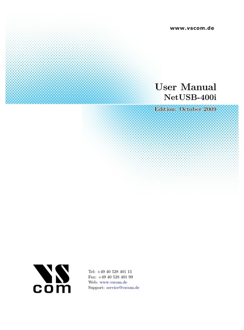 VSCOM NetUSB-400i user manual