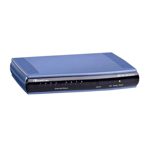 AudioCodes MediaPack MP-11x Series User manual