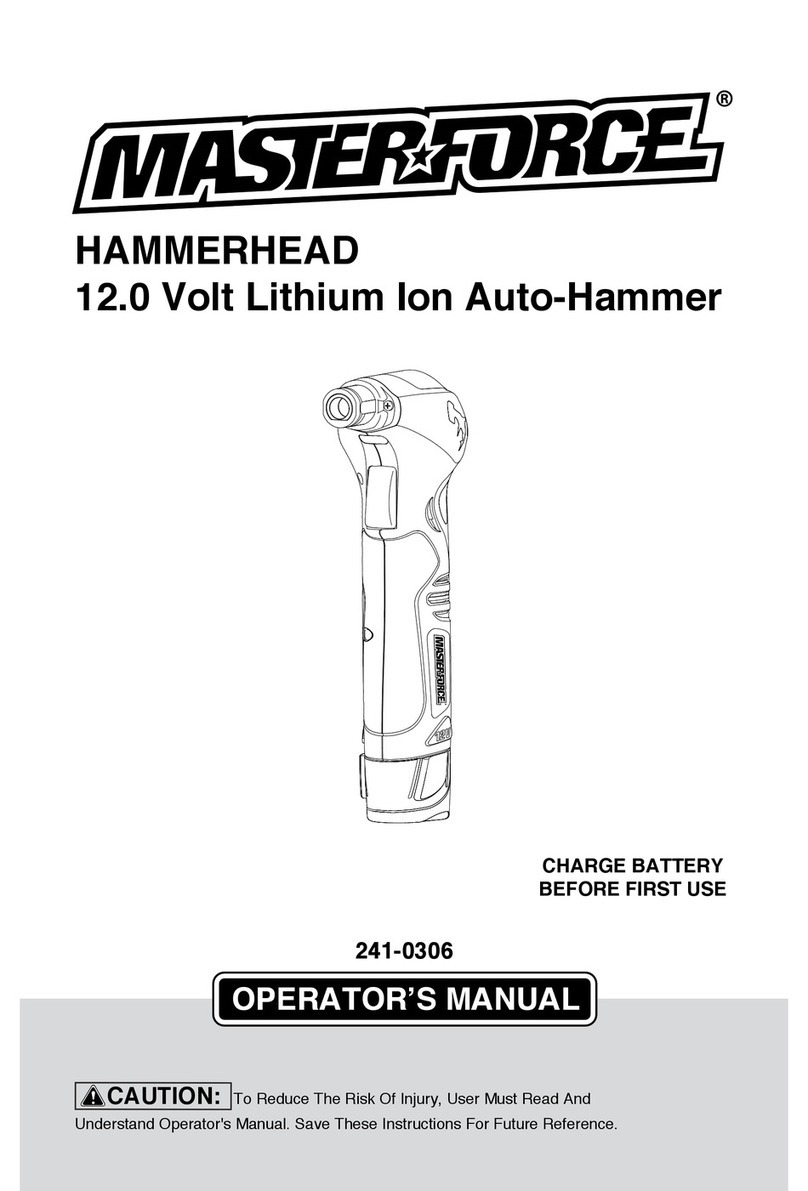 MasterForce HAMMERHEAD Operator's manual