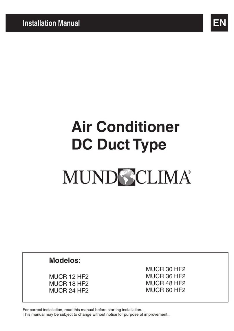 mundoclima MUCR 18 HF2 User manual