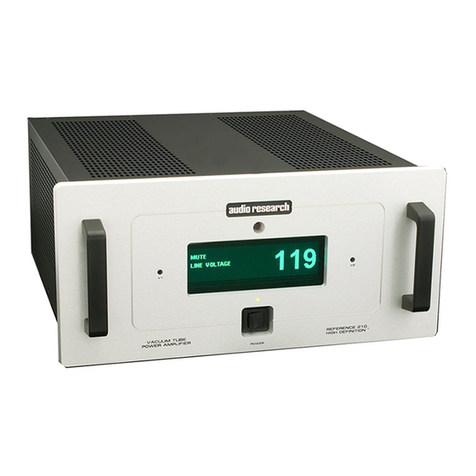 Audio Research Reference 210 User manual