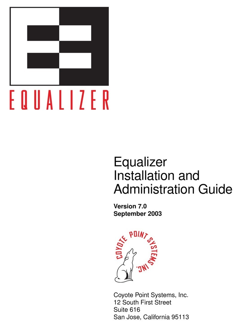 Coyote Point Systems Equalizer Instruction Manual