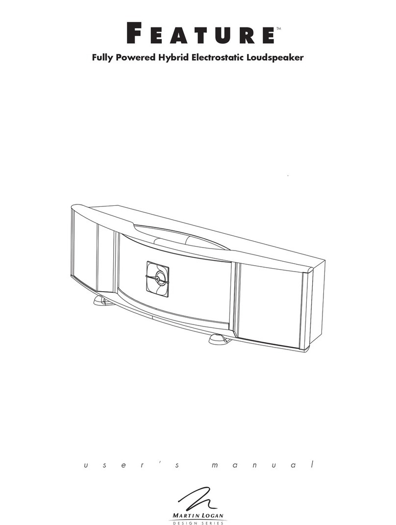 MartinLogan Feature user manual