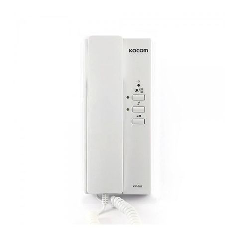 KOCOM KIP-603 user manual