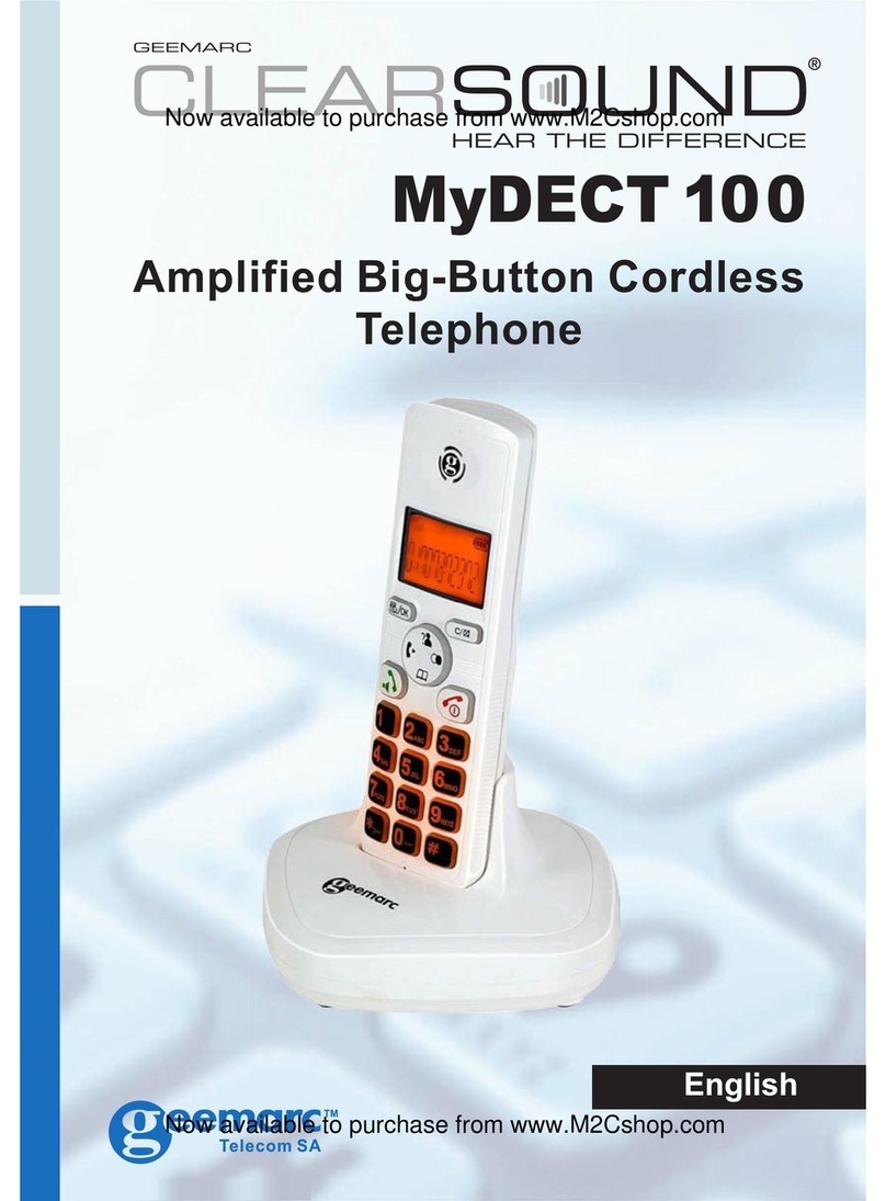 Geemarc ClearSound MyDECT 100 User manual