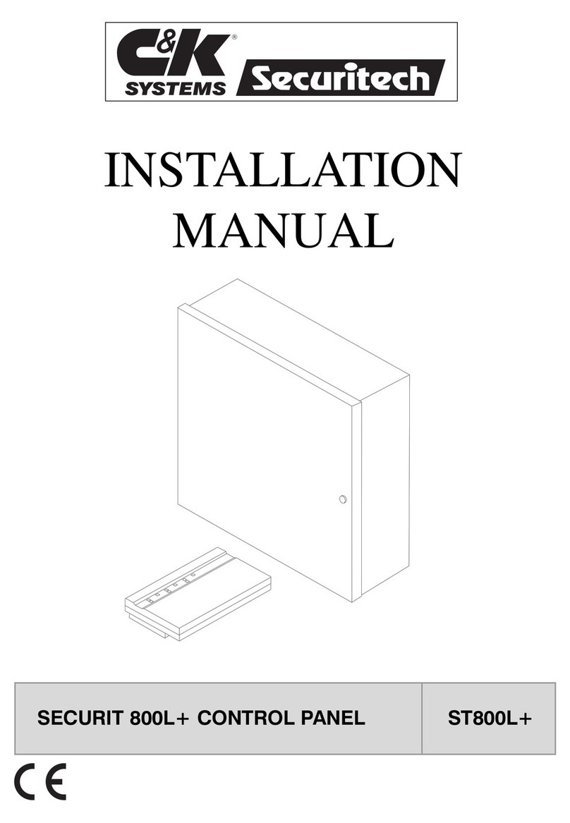 C & K Systems SECURIT ST800L+ installation manual
