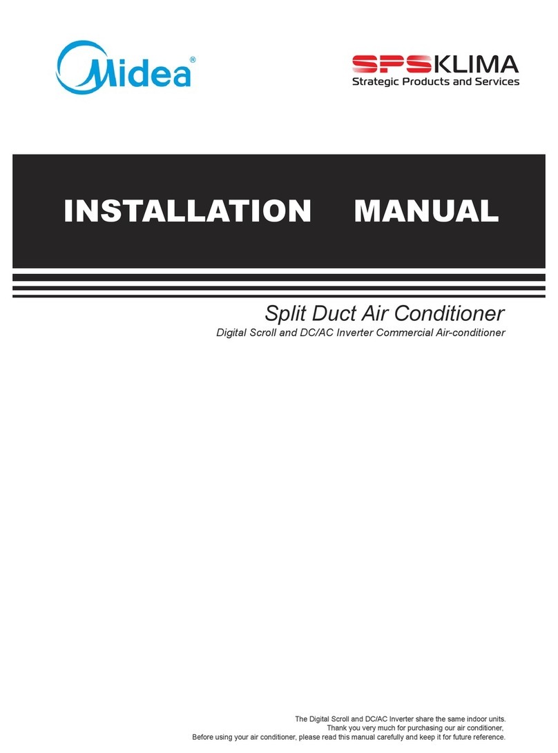 Midea Split Duct Air Conditioner User manual