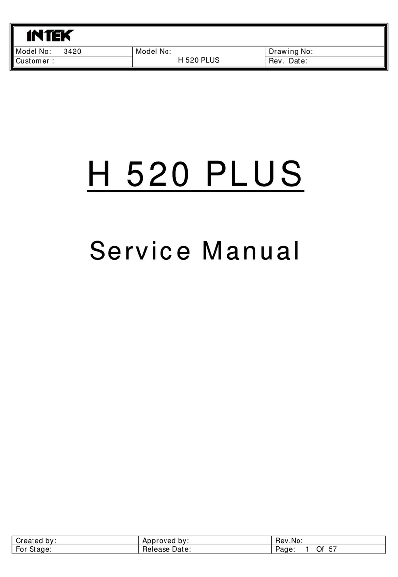Intek H-520 PLUS Service manual
