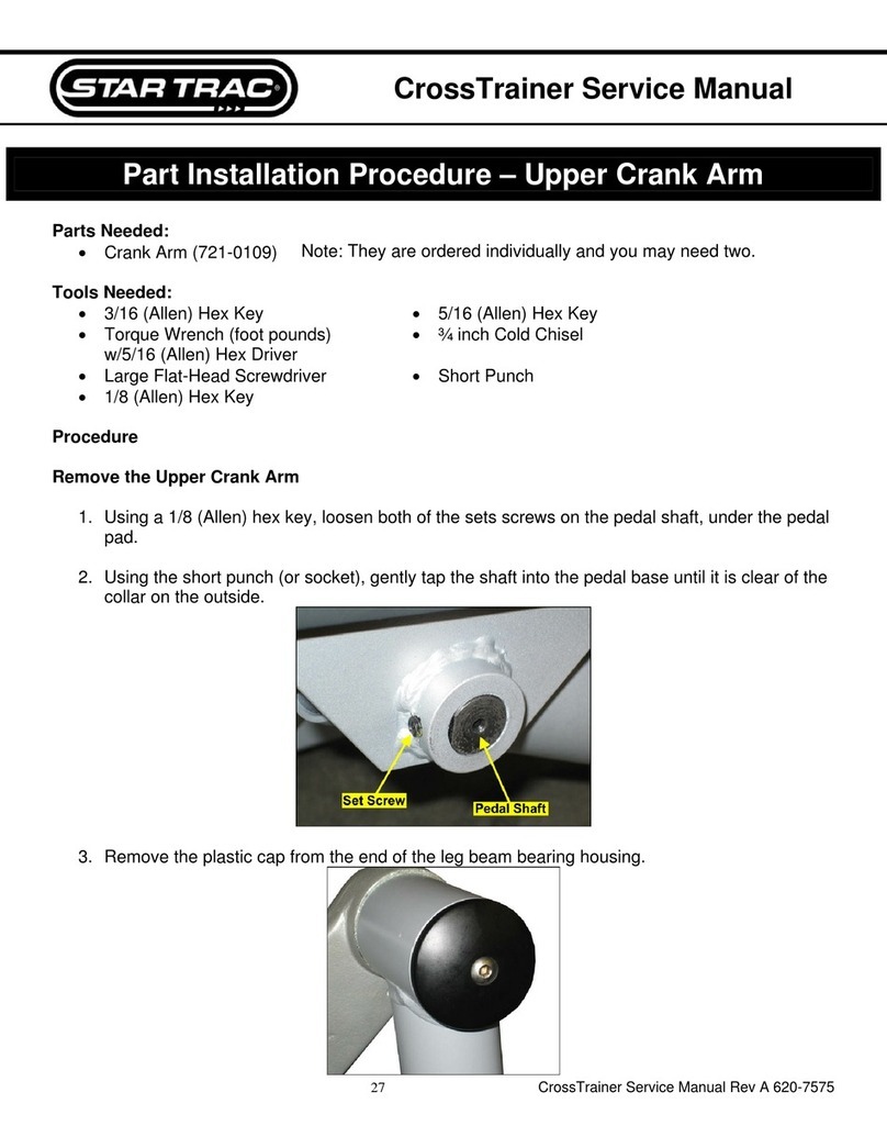 Star Trac CrossTrainer User manual Star Trac CrossTrainer User manual