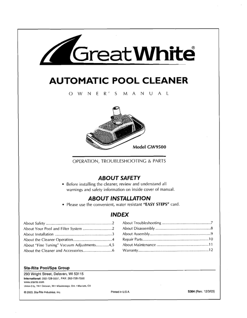 STA-RITE GW9500 User manual