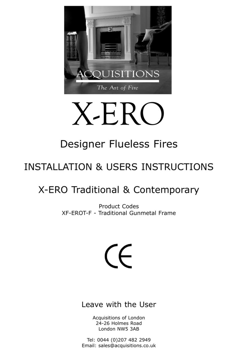 Acquisitions X-ERO Installation & user's instructions