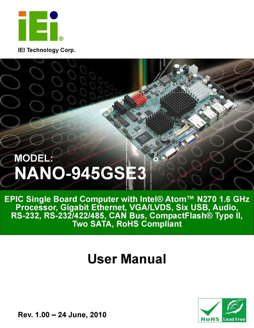 IEI Technology NANO-945GSE3 User manual