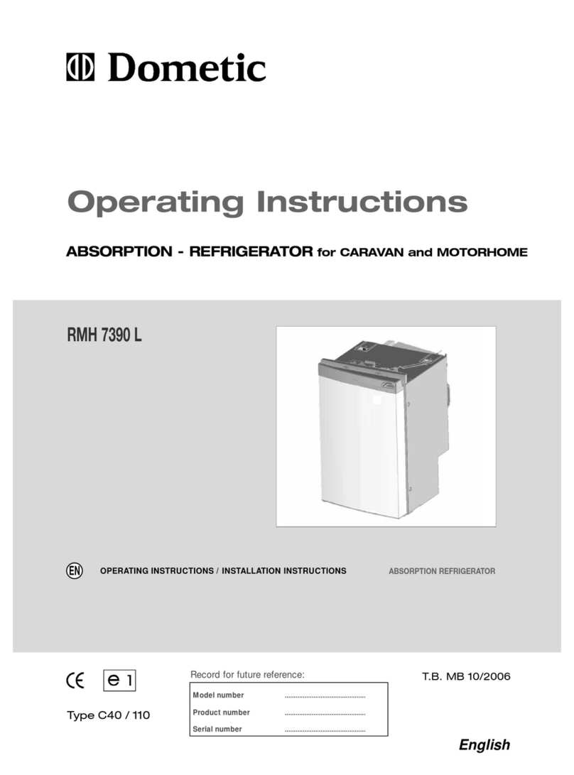 Dometic RMH 7390 L User manual
