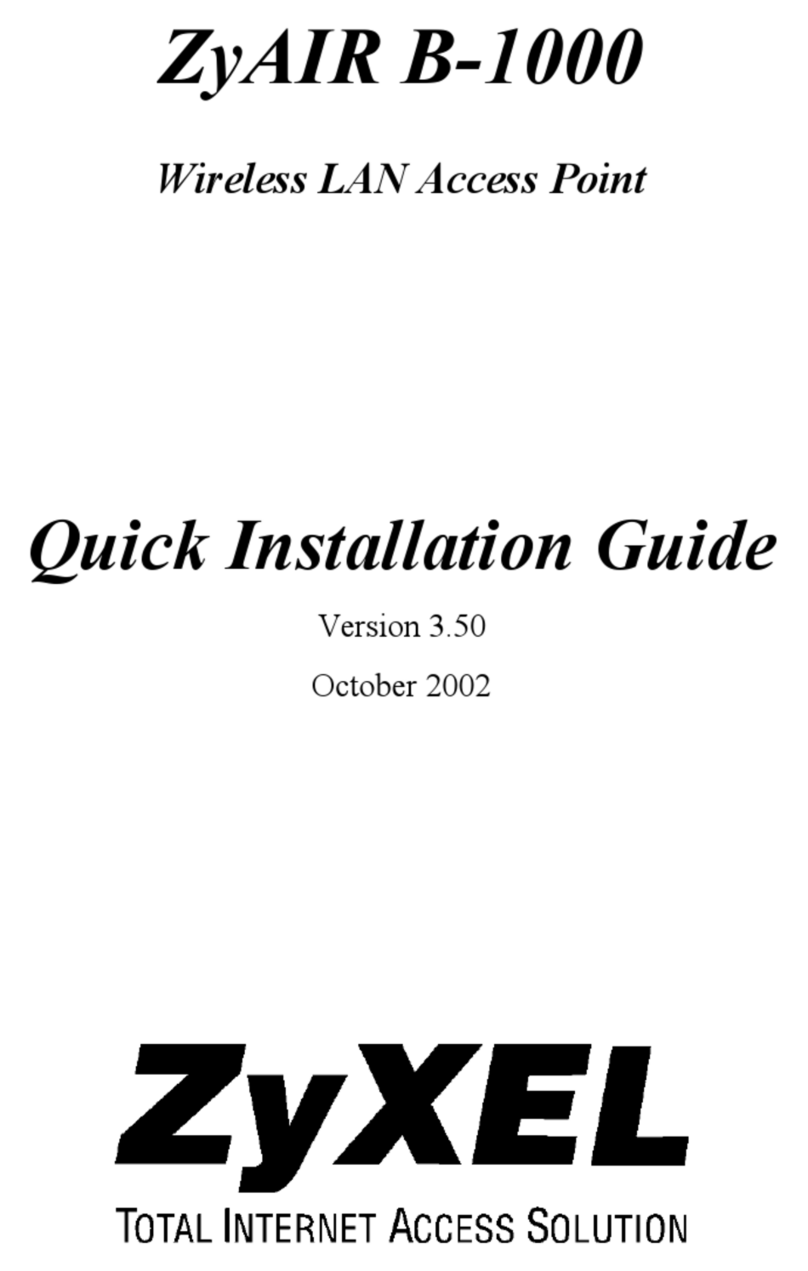 ZyXEL Communications ZyXEL ZyAIR B-1000 User manual