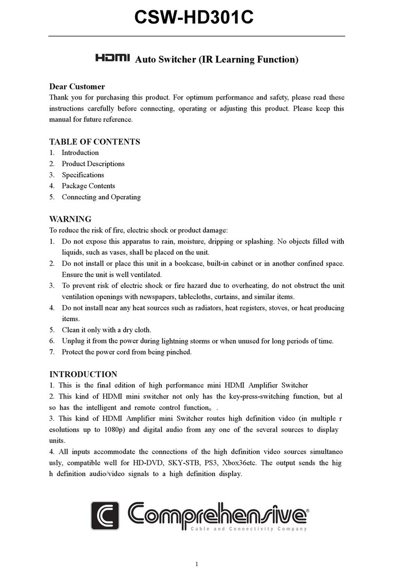 Comprehensive CSW-HD301C user manual