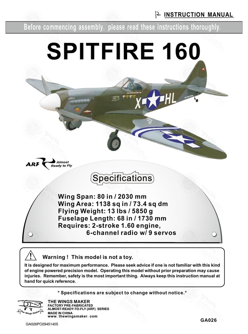 The Wings Maker SPITFIRE 160 User manual
