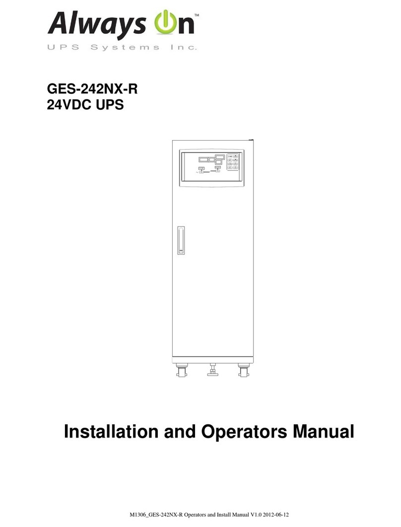 Always “On” UPS GES-242NX-R Setup guide