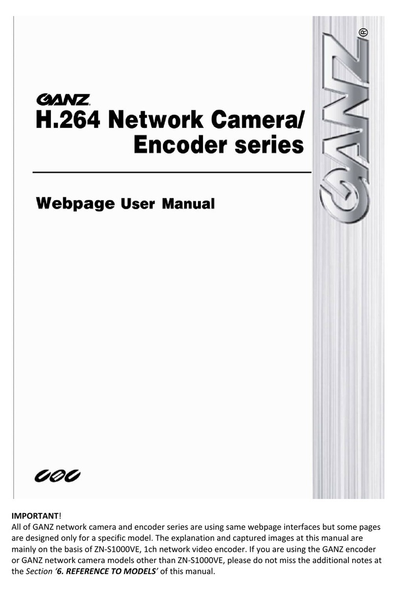 Ganz H.264 Network Camera Series user manual