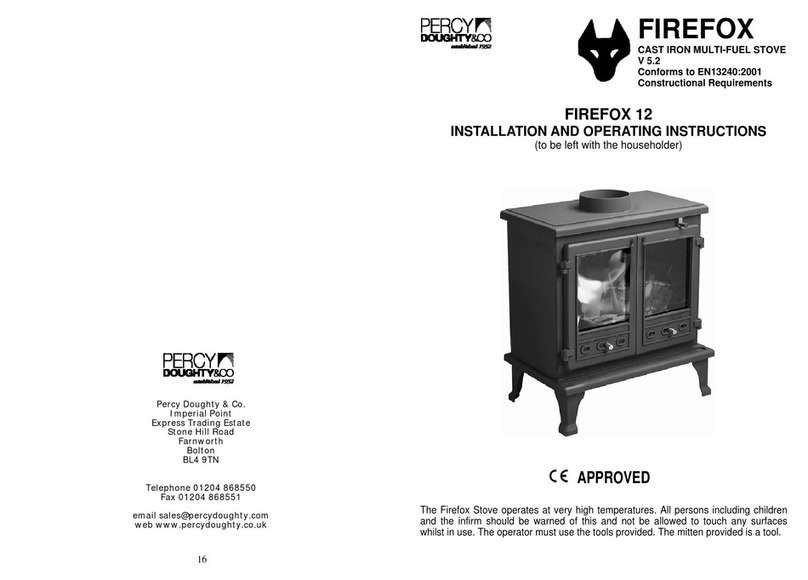 Percy Doughty & Co FIREFOX 12 Installation and operating instructions