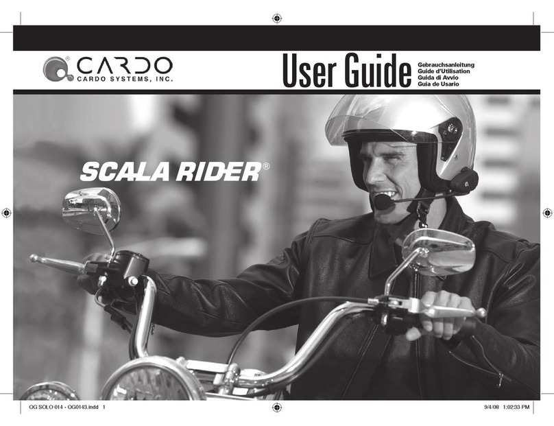 Cardo Systems SCALA RIDER User manual