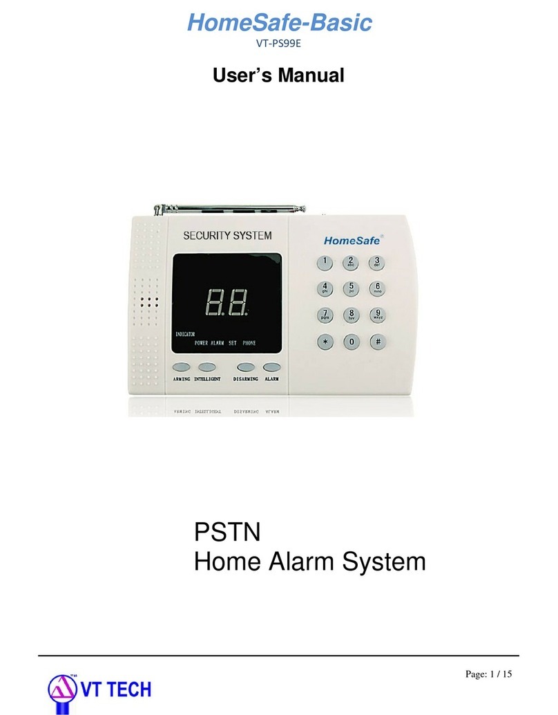 VT TECH HomeSafe-Basic VT-PS99E User manual