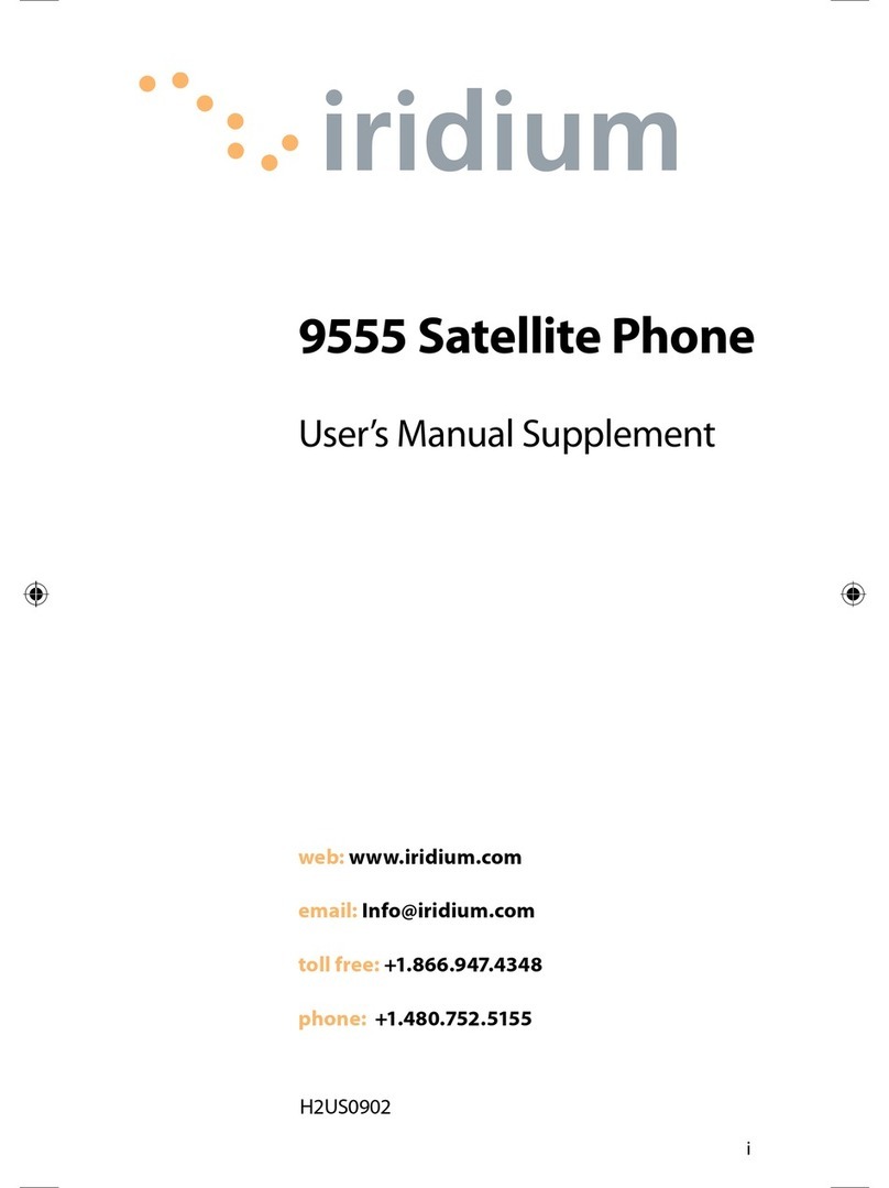 Iridium 9555 User's manual supplement