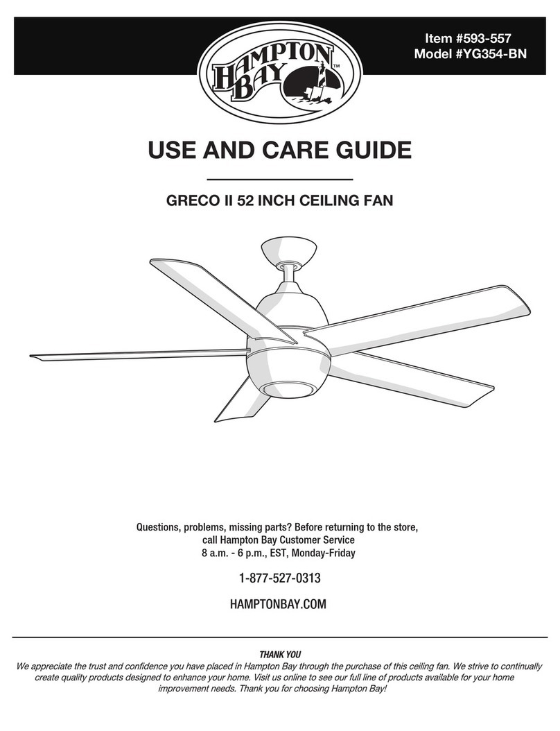 HAMPTON BAY GRECO II User manual HAMPTON BAY GRECO II User manual