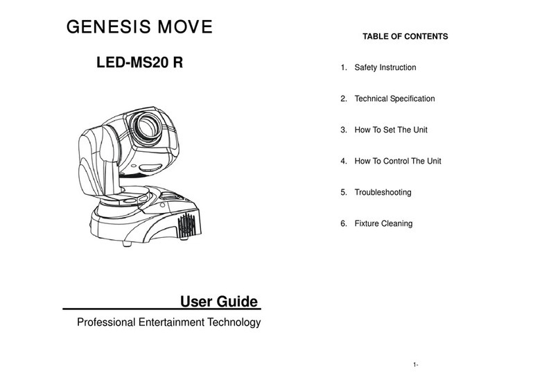 GENESIS MOVE LED-MS20 R user guide