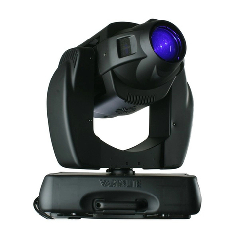 Vari Lite VL2500 Spot Luminaire User manual