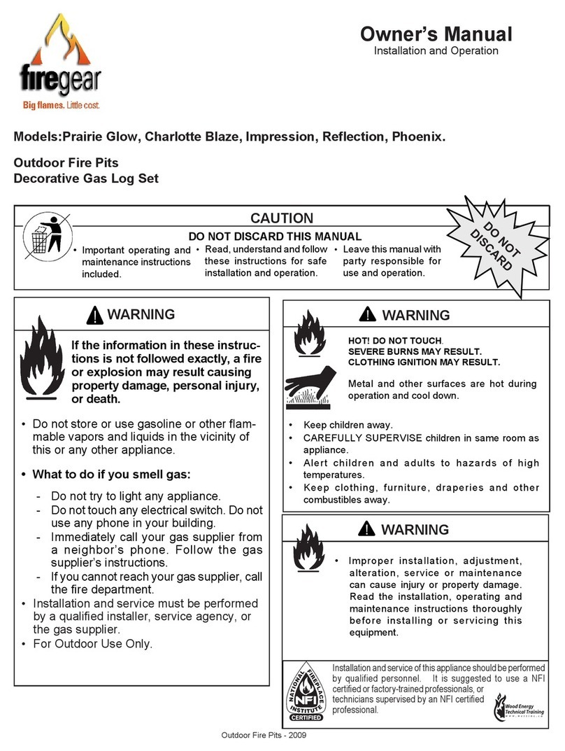 Firegear Prairie Glow User manual
