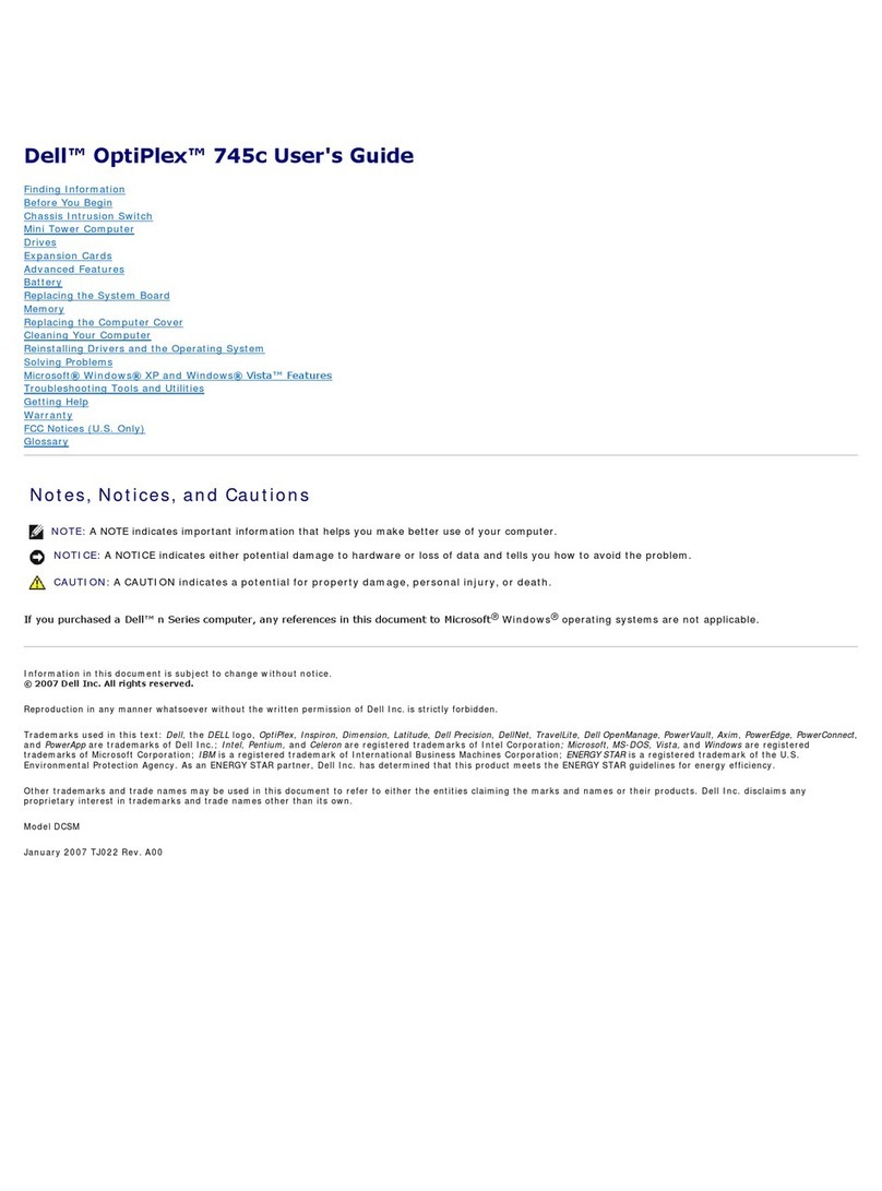 Dell OptiPlex 745c user guide