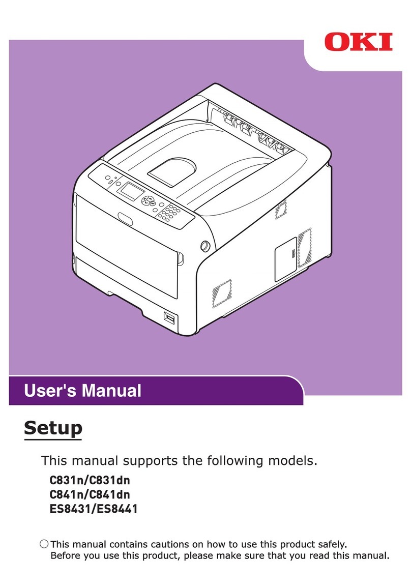 Oki C834DN User manual